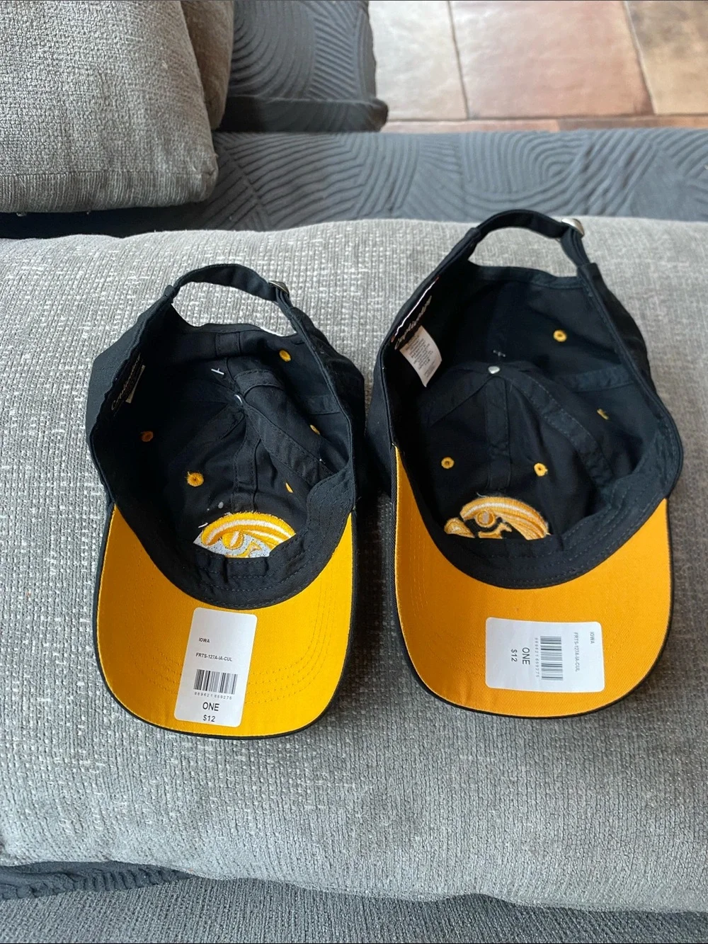 Captivating Iowa  Hawkeyes Black & Gold Embroidered Cap Bundle